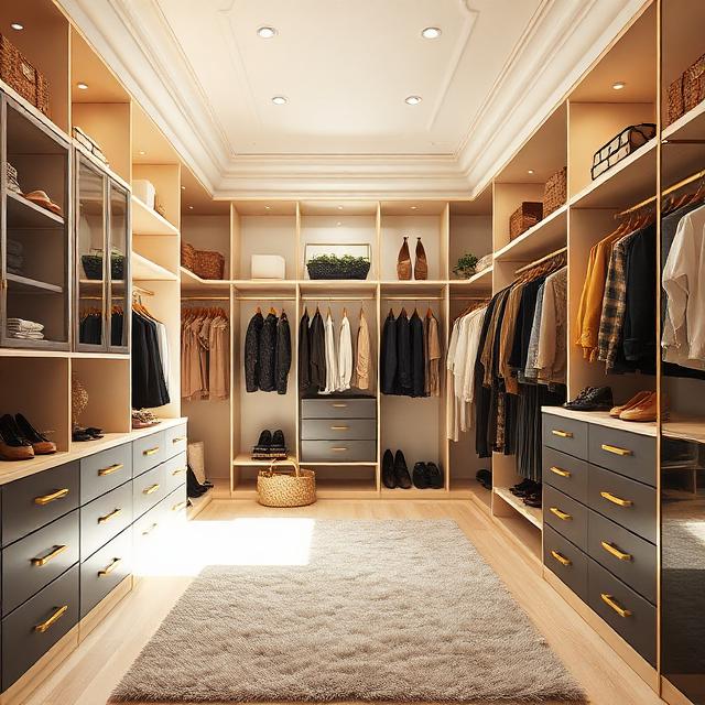Open Concept Luxury Closet