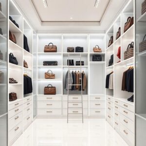 Floor-to-Ceiling Custom Shelving Showcase