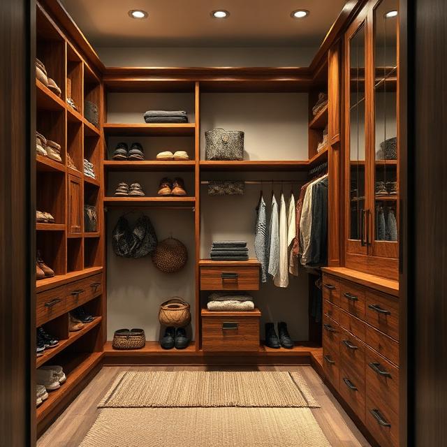 Modern Rustic Closet