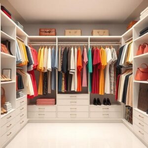 Boutique-Inspired Color-Coordinated Closet