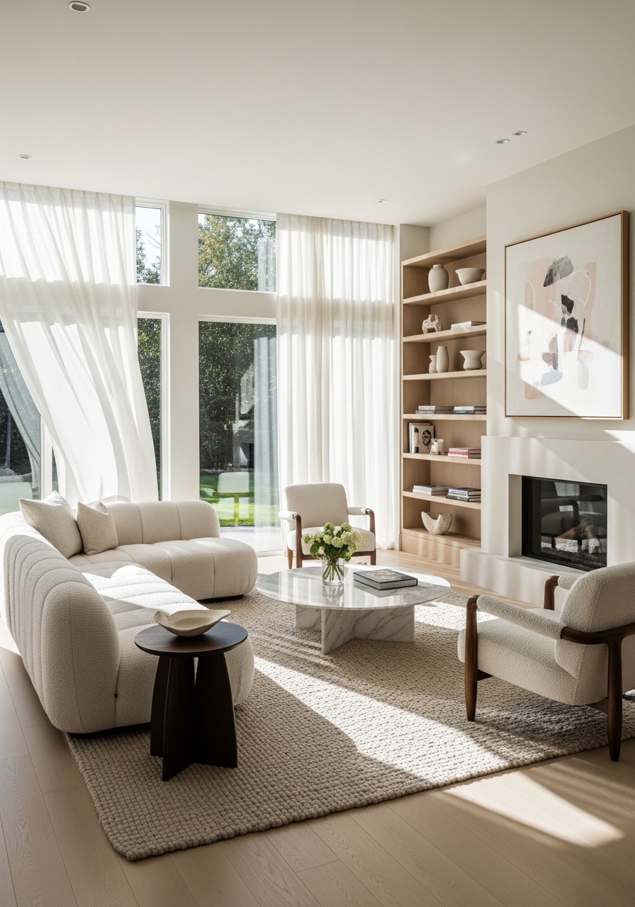 Large Windows and Natural Light Emphasis