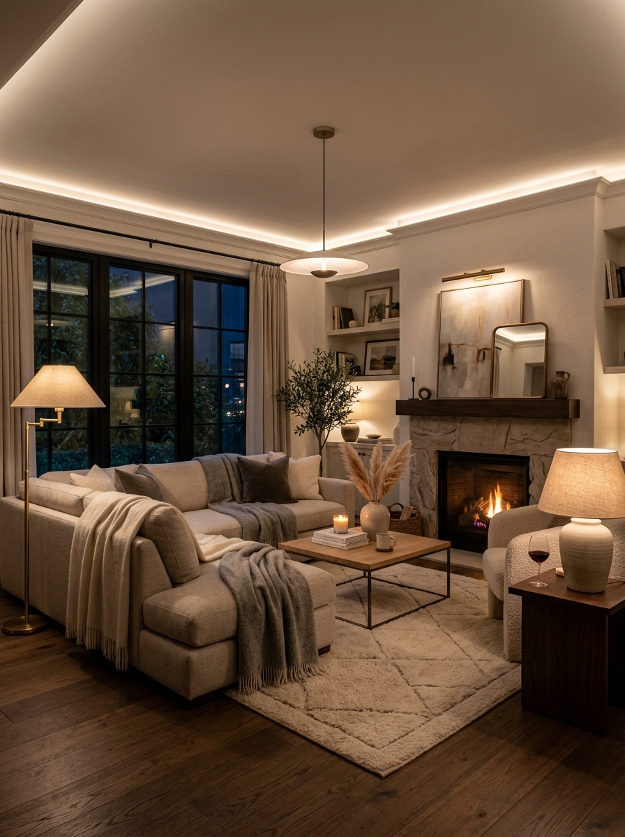 Cozy Luxury with Soft Ambient Lighting
