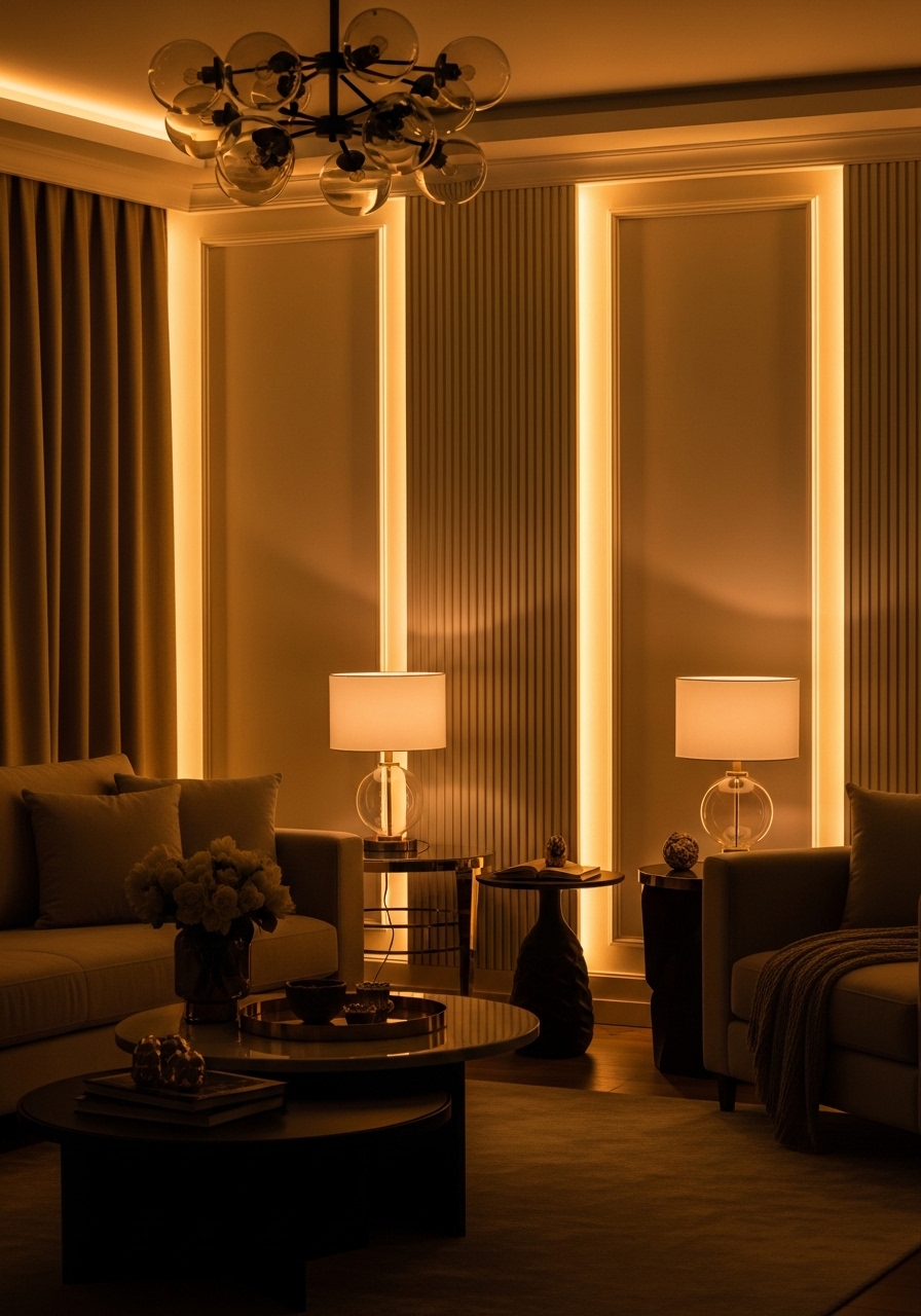 Warm Ambient Lighting for a Luxe Glow
