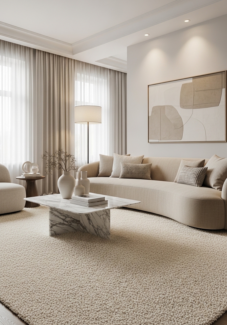 Plush Area Rugs That Anchor the Space