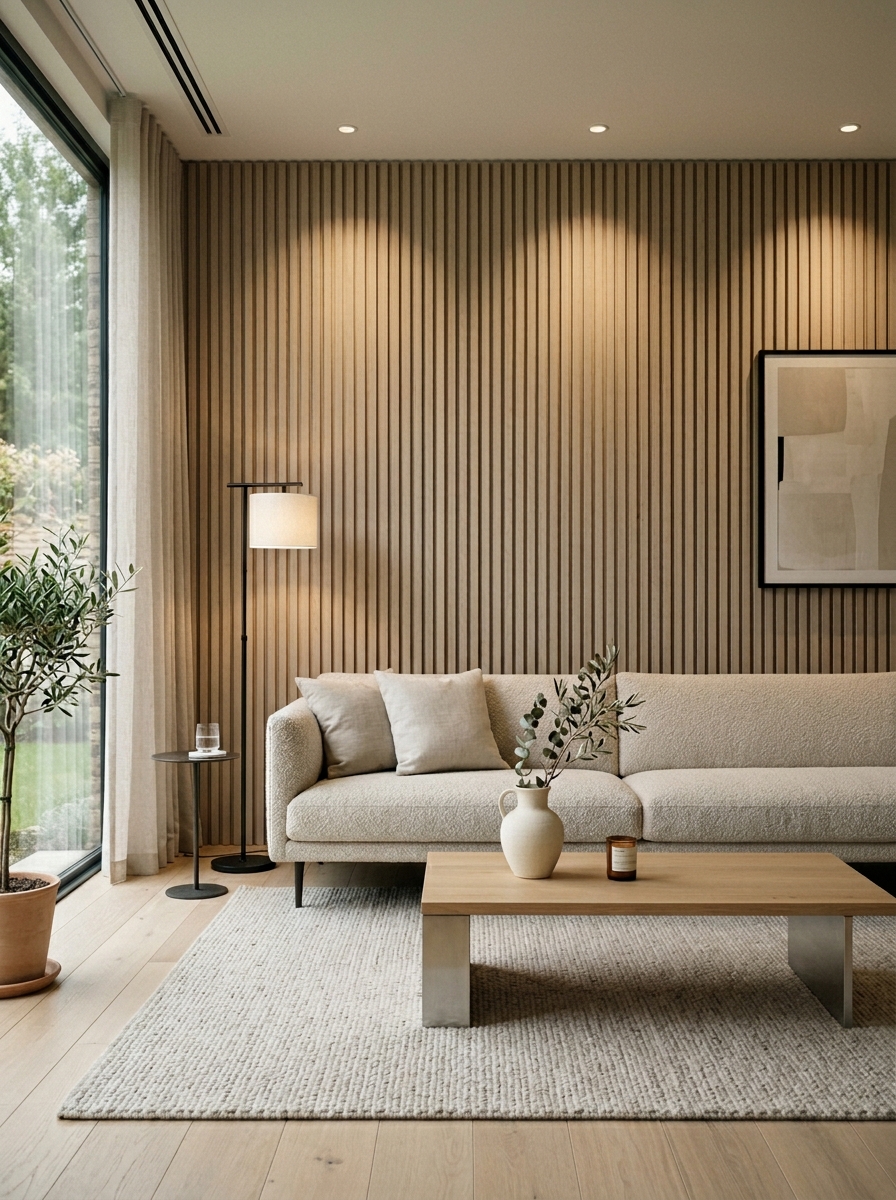 Textured Wall Paneling for Subtle Depth