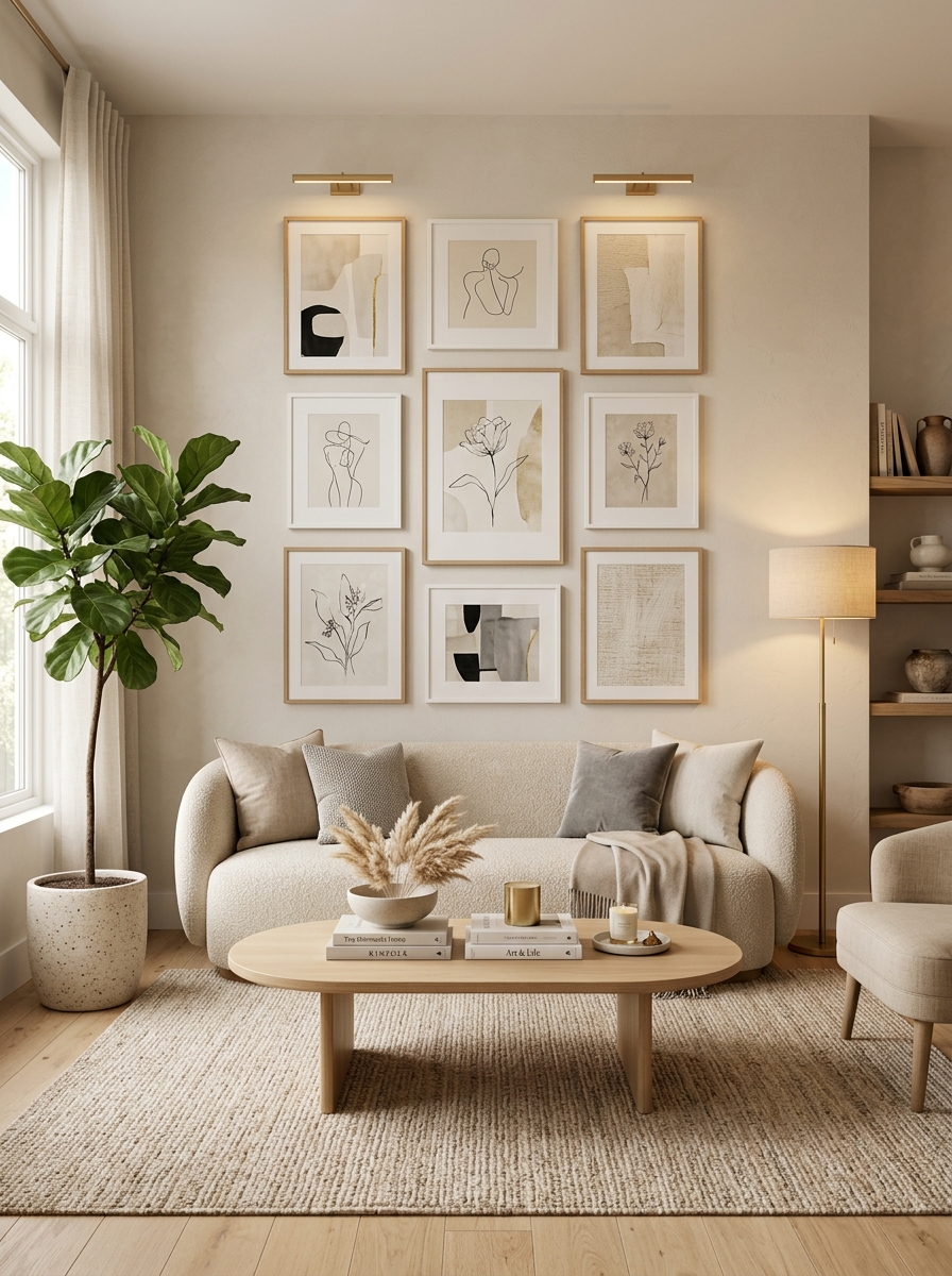 Minimalist Gallery Wall Elegance
