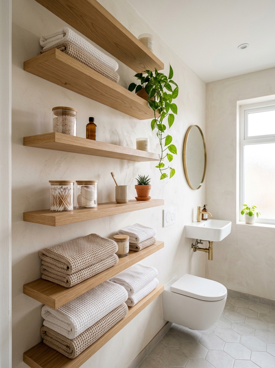 Vertical Storage That Draws the Eye Up