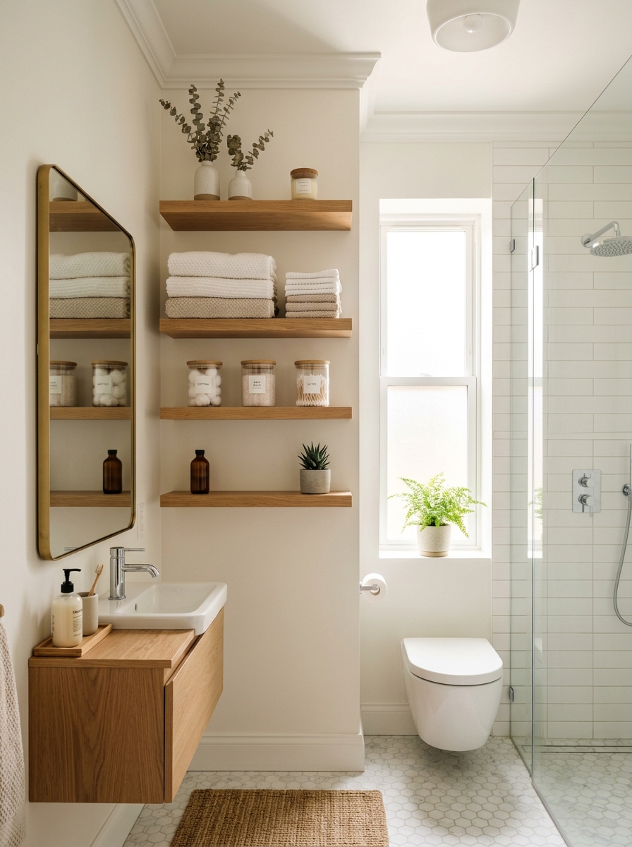 Vertical Storage That Draws the Eye Up