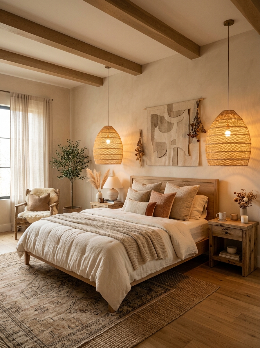 Warm Rattan Lighting for a Cozy Glow