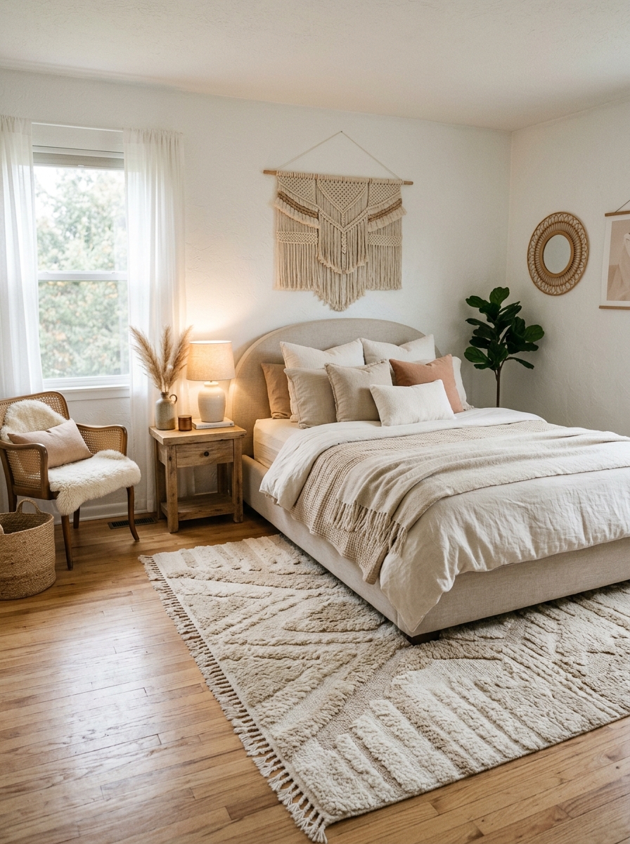 Plush Neutral Rug for Warmth and Comfort