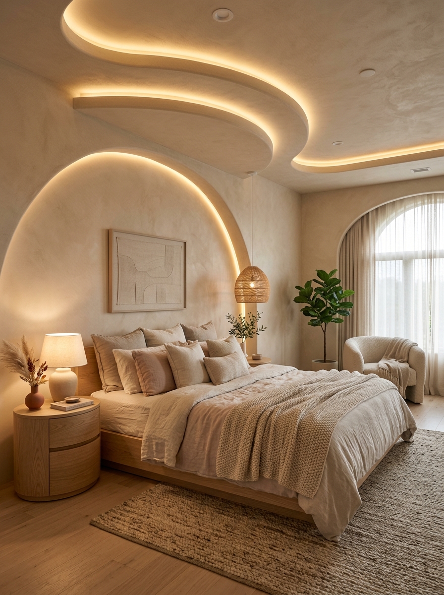 Soft Ambient Ceiling Lighting
