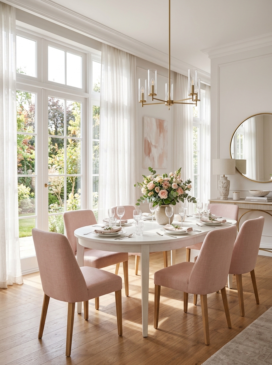 Bright and Airy Dining with Large Windows