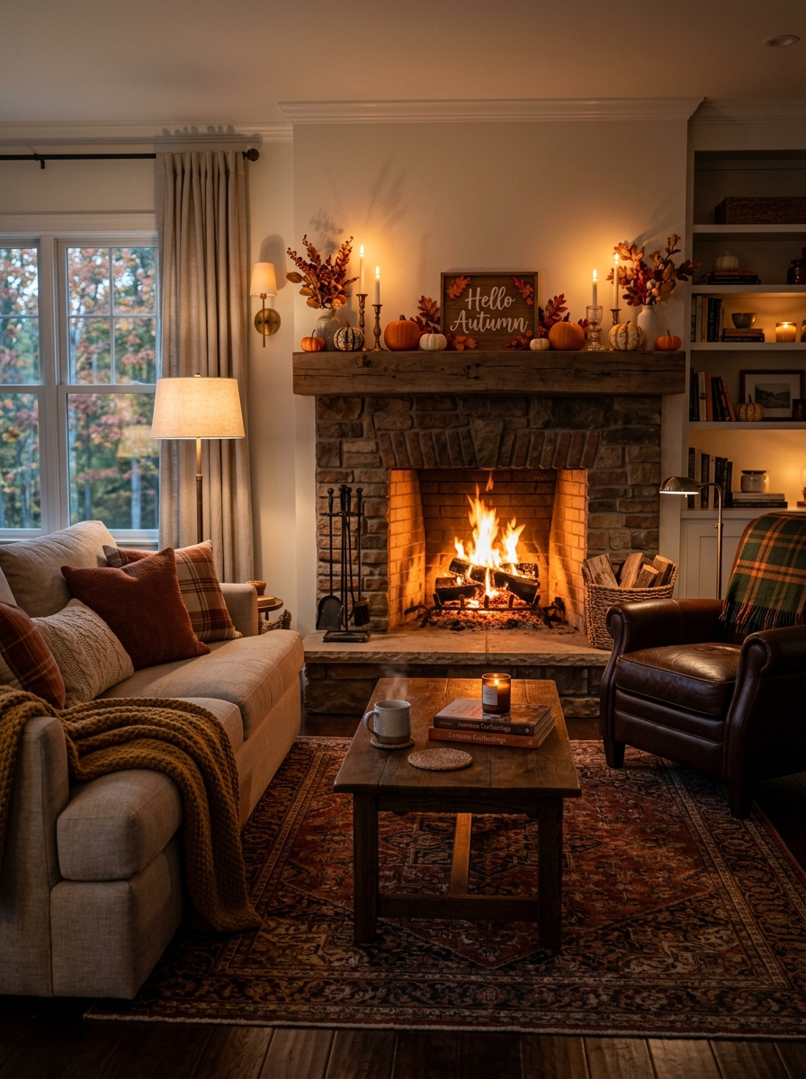Cozy Fireplace Focal Point