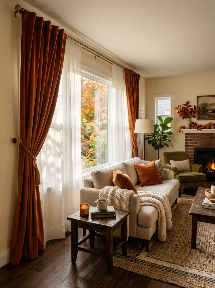Layered Curtains for Soft Elegance