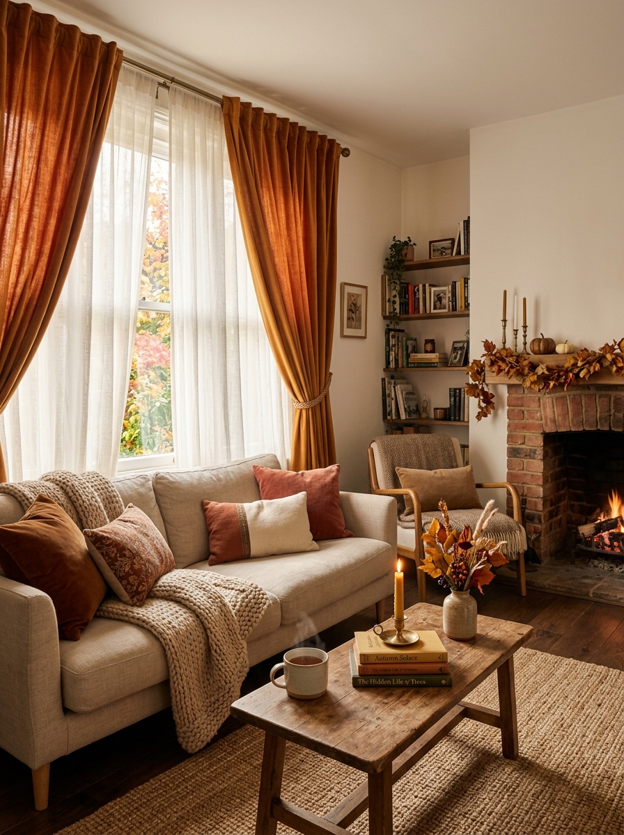 Layered Curtains for Soft Elegance