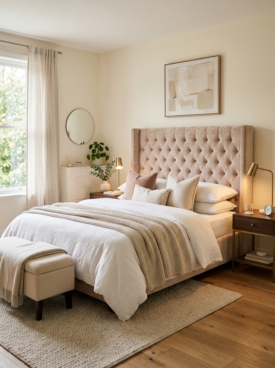 Upholstered Headboard for Soft Elegance