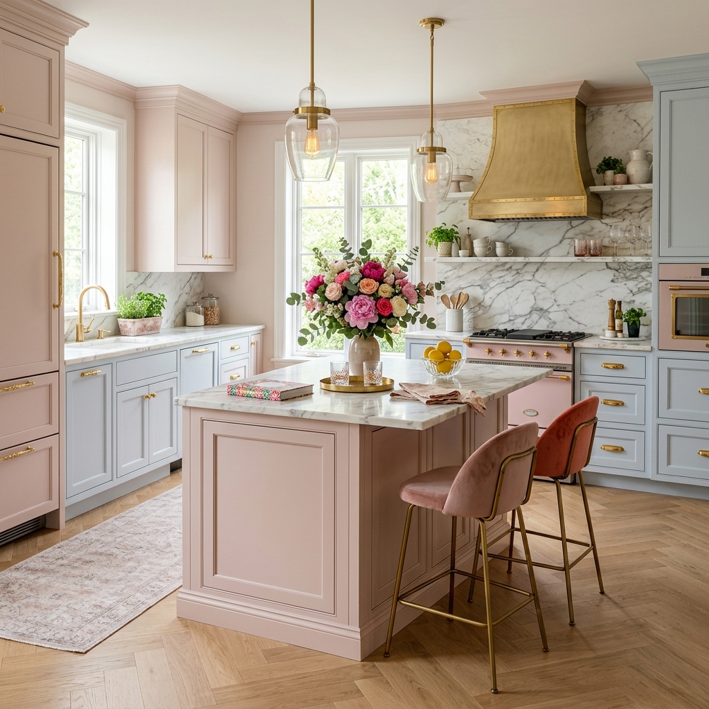 11 Colorful Eclectic Kitchen Design Ideas with Feminine Touch