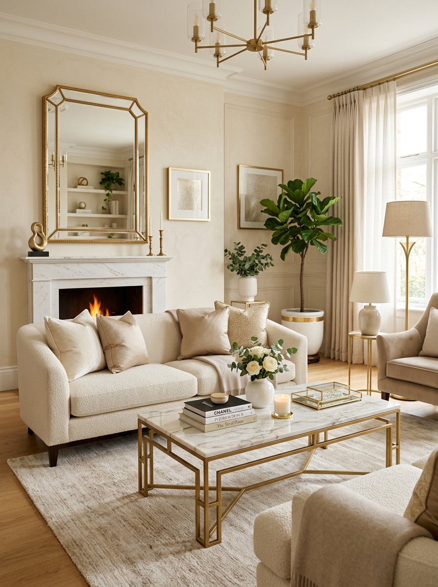 Gold Accents for Subtle Luxury