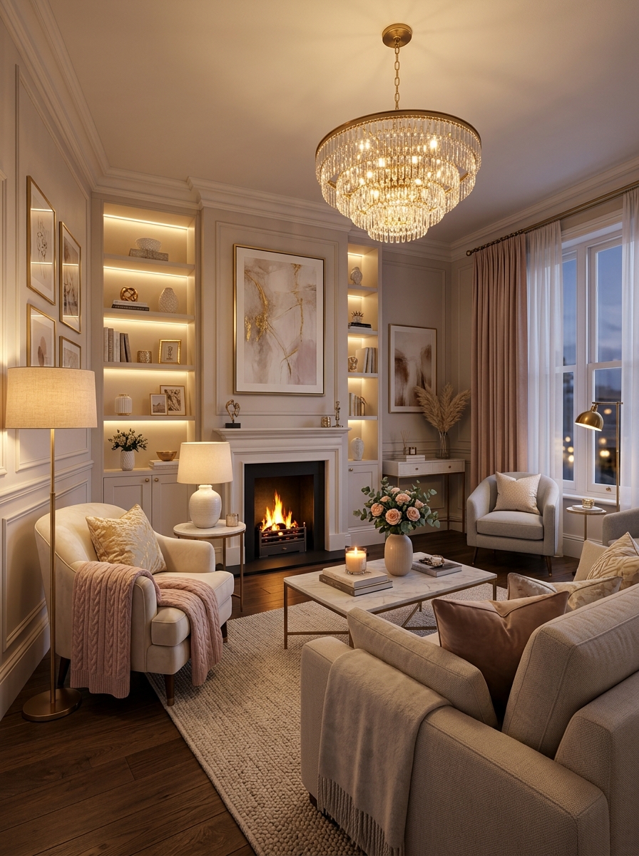 Layered Lighting for Depth and Ambiance