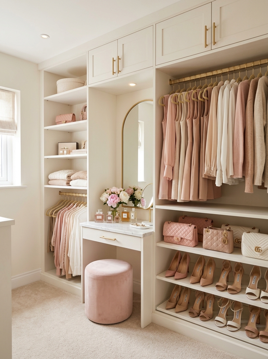 Blush Pink Boutique Closet