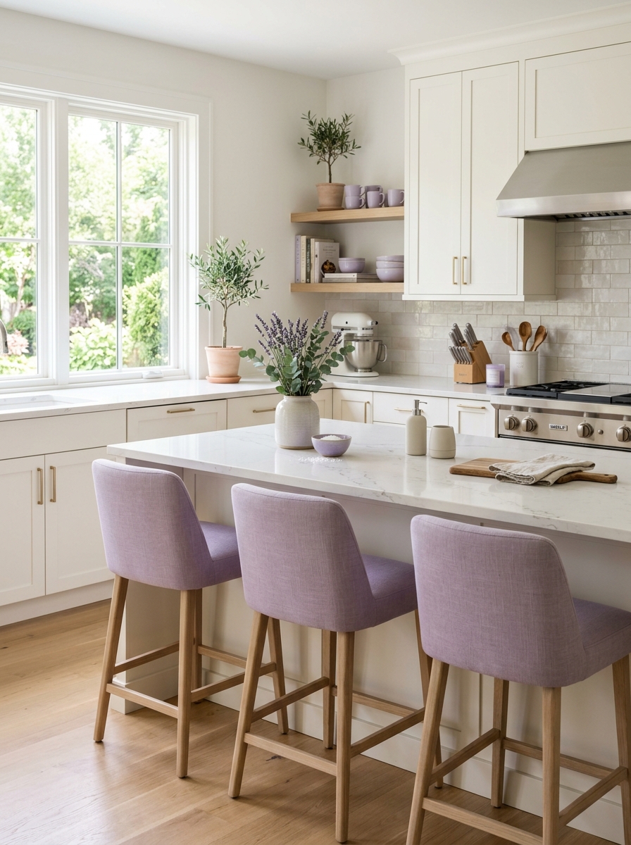 Lavender Accents with Neutral Base