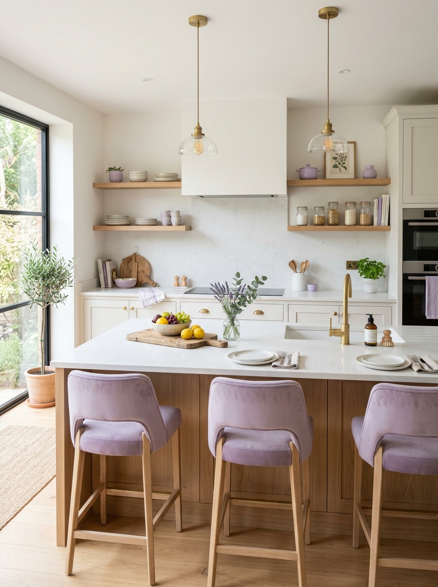 Lavender Accents with Neutral Base