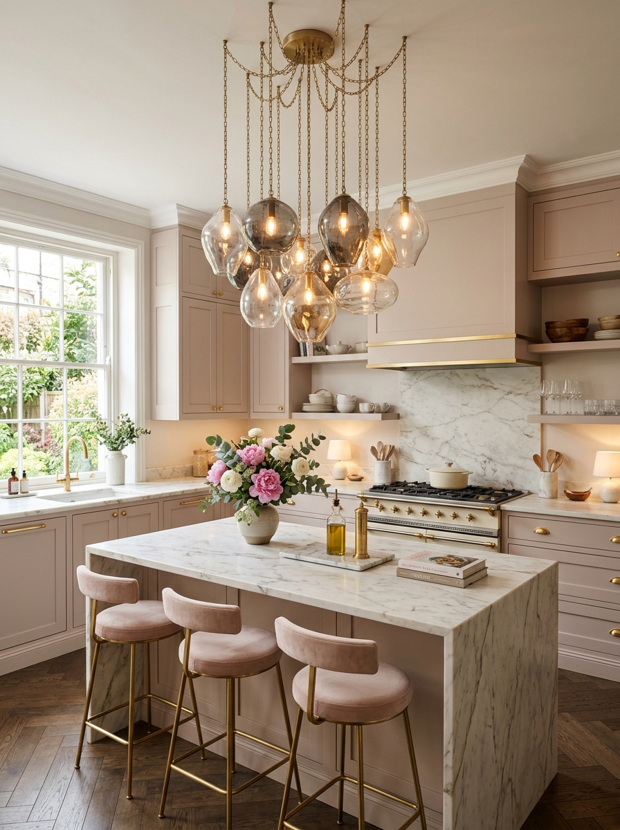 Statement Lighting as a Feminine Focal Point