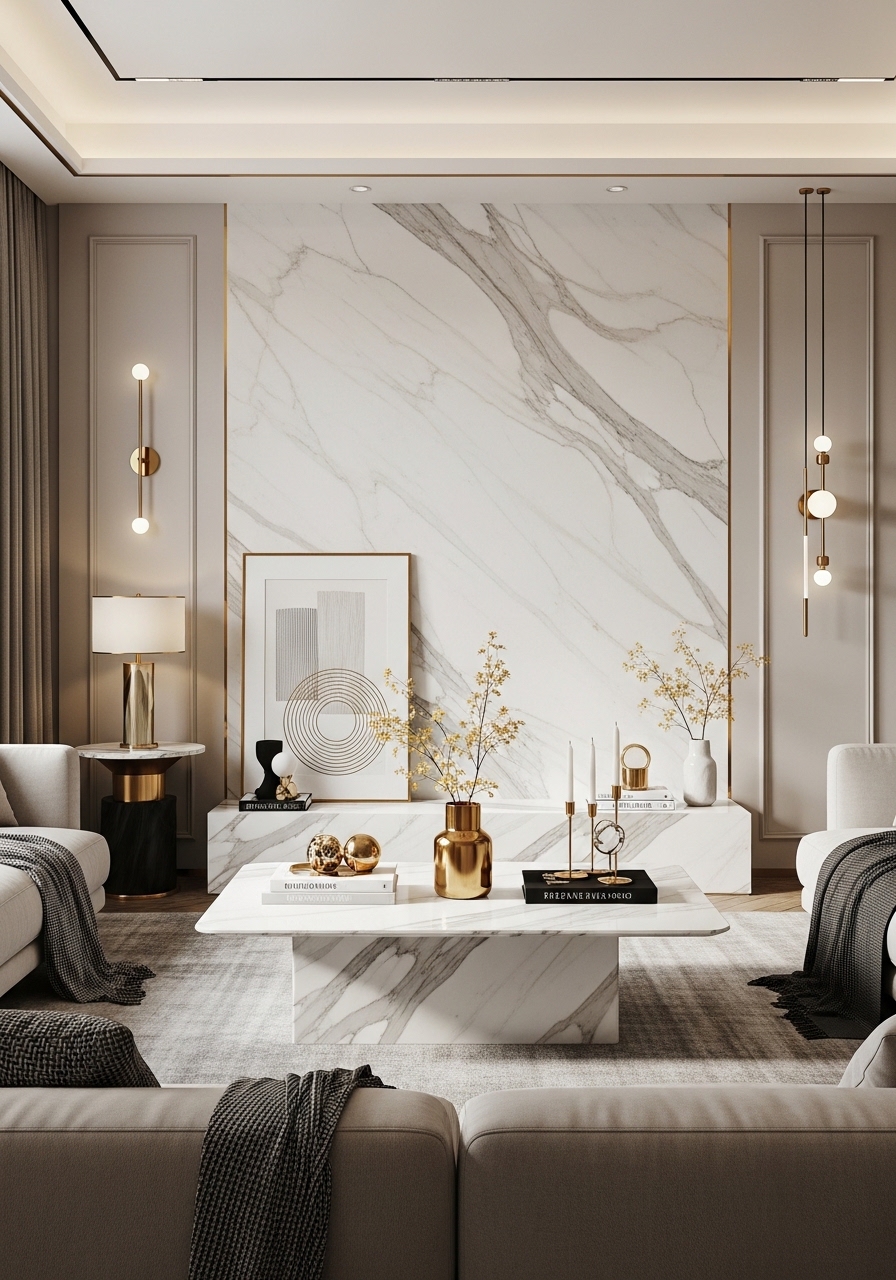 Marble Accents That Feel Effortlessly Expensive