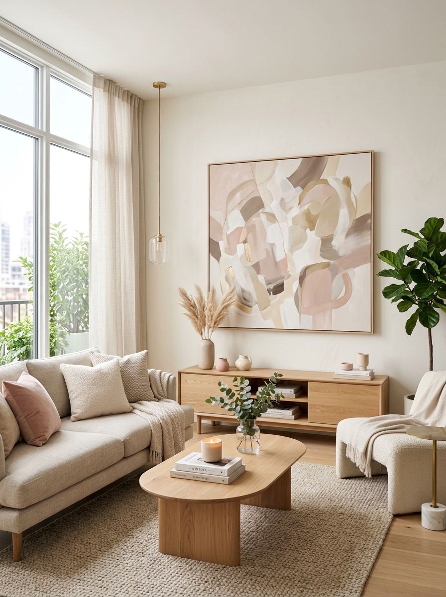 Subtle Wall Art with Soft Color Tones