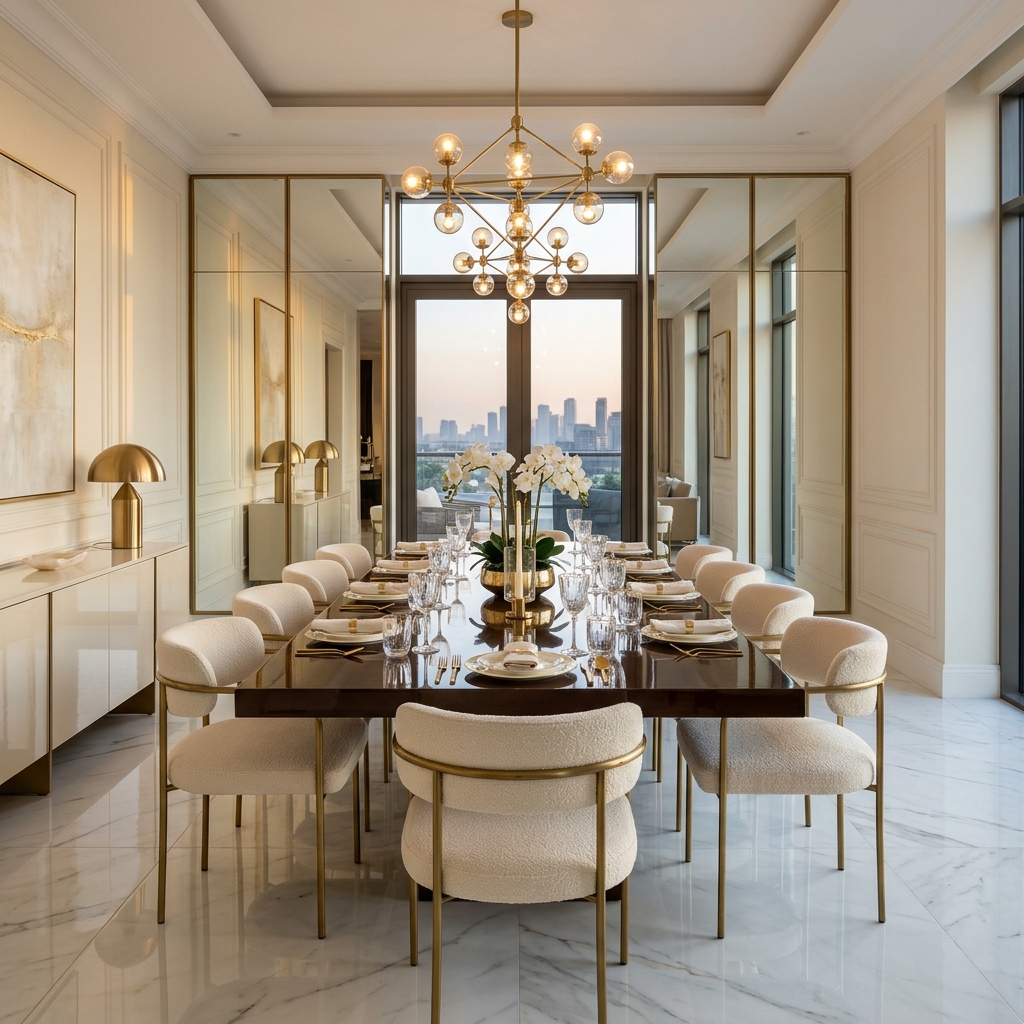 15 Minimalist Luxury Dining Room Ideas with Sleek Lines