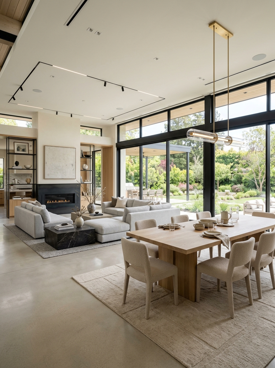 Open-Concept Seamless Dining Integration