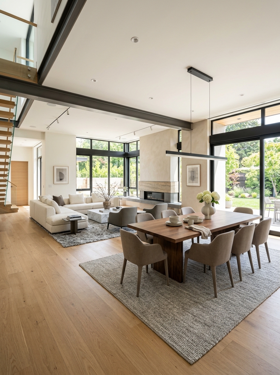Open-Concept Seamless Dining Integration