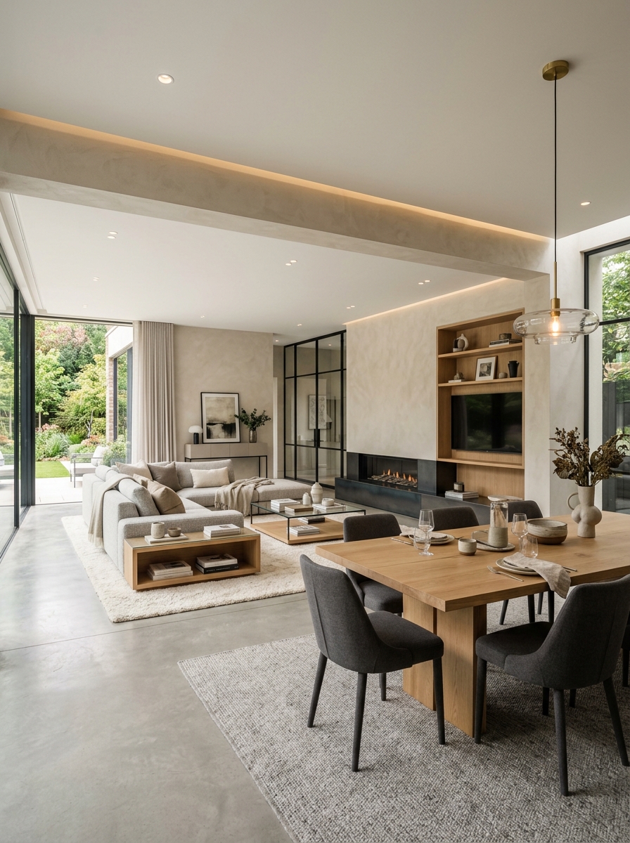 Open-Concept Seamless Dining Integration
