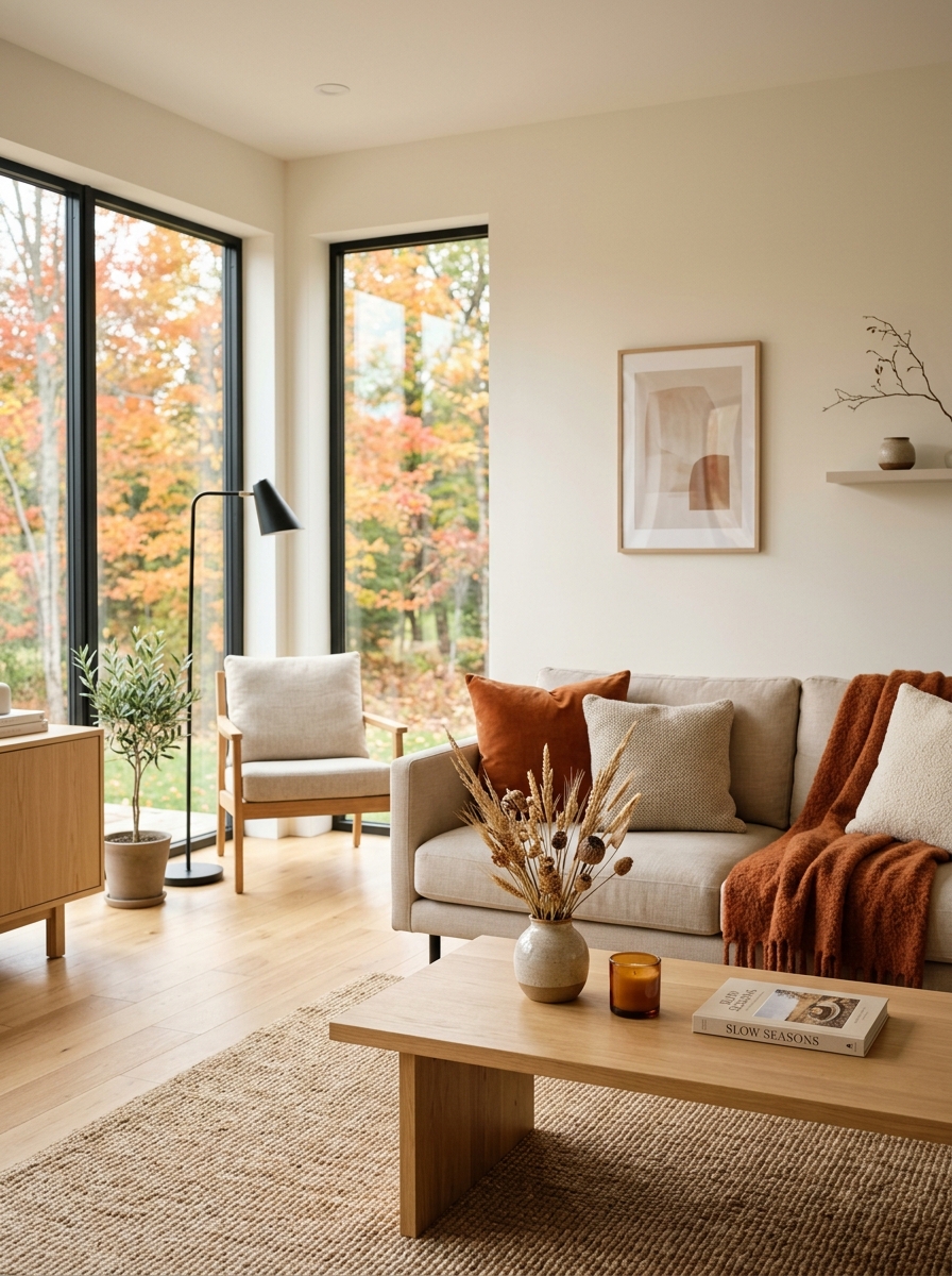 Minimalist Autumn Decor Approach
