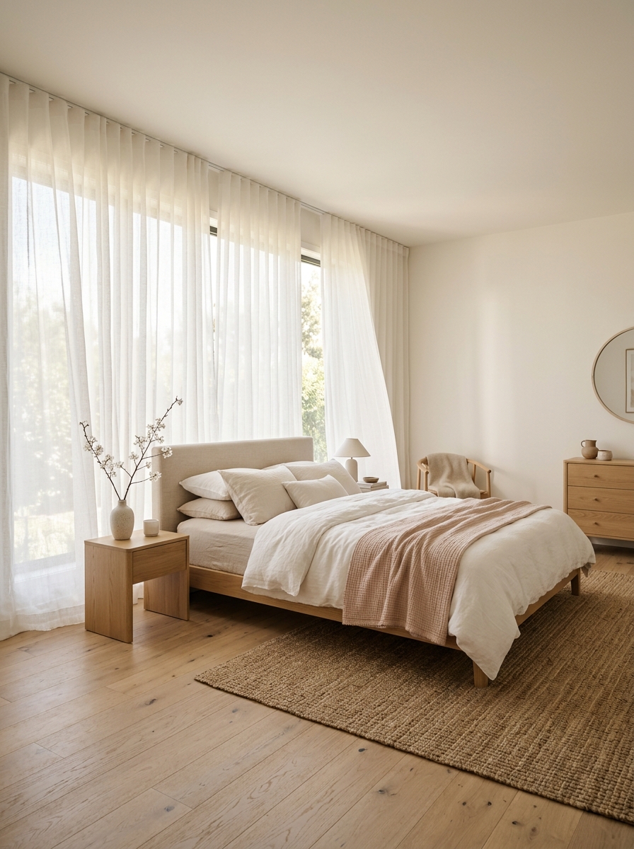 Soft Sheer Curtains for an Airy Feel