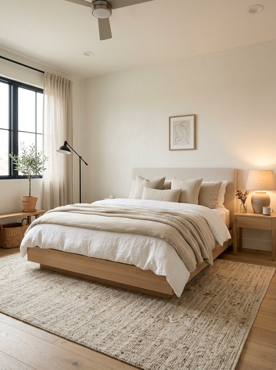 Soft Neutral Area Rug for Warmth