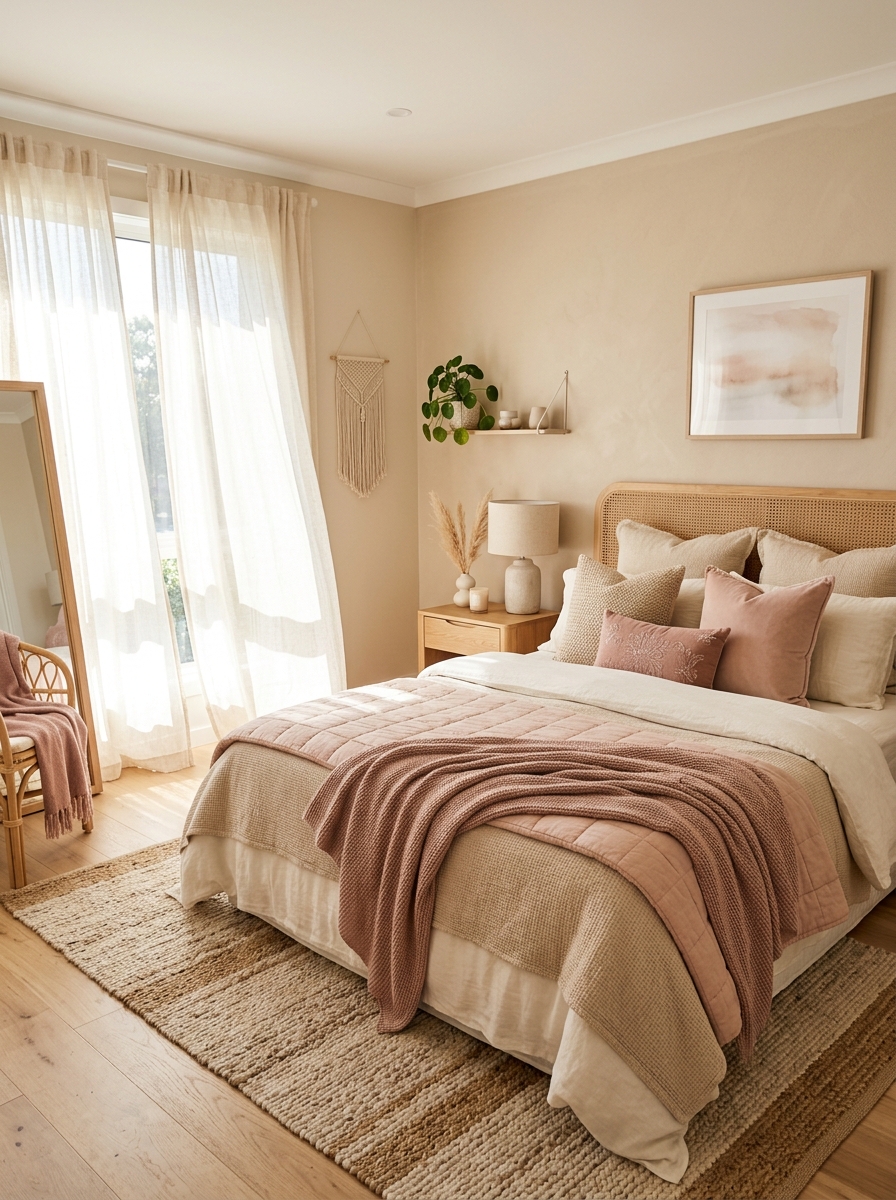 Soft Blush and Neutral Color Palette