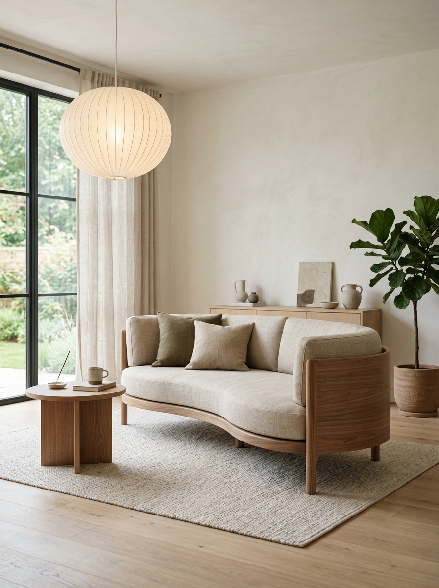 Japandi-Inspired Serenity with Organic Flow