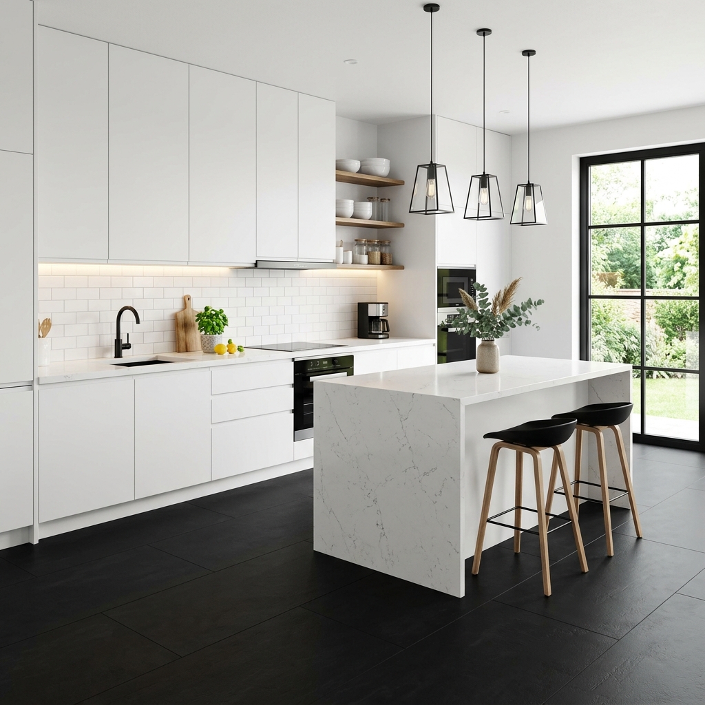 15 Modern Black & White Kitchen Inspirations for Every Woman