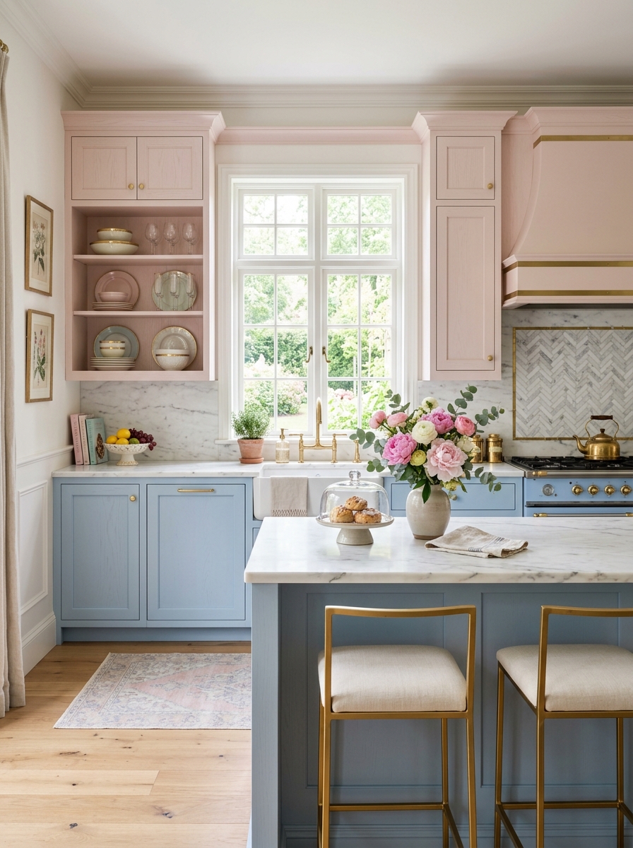 Powder Blue and Blush Pink Harmony