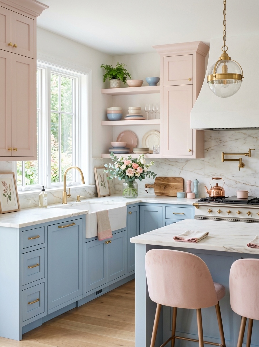 Powder Blue and Blush Pink Harmony