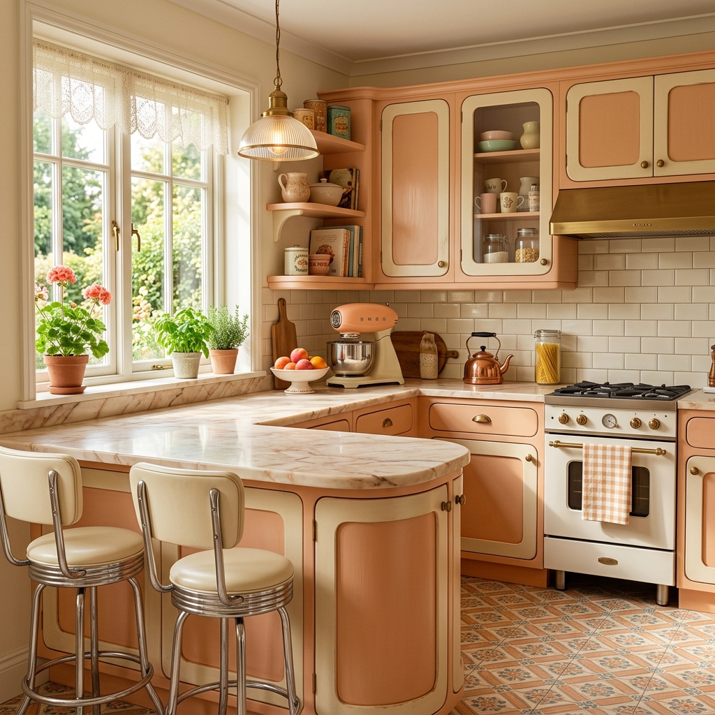 15 Modern American Retro Style Kitchen Ideas