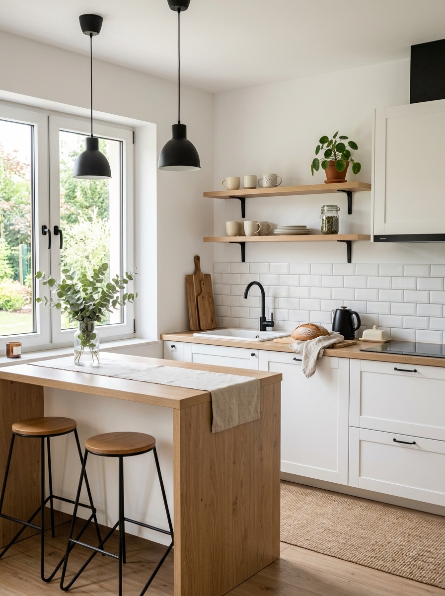 Scandinavian-Inspired Black and White Simplicity