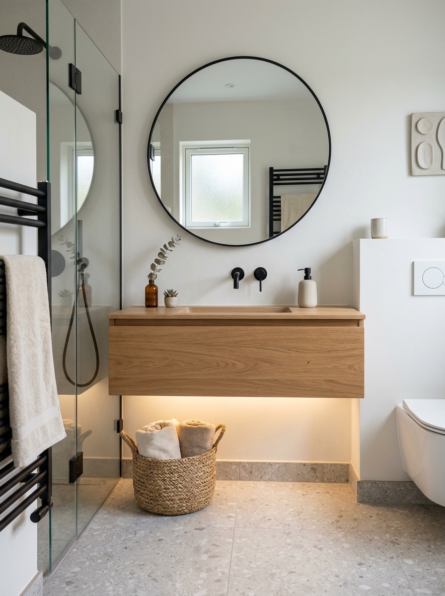 Floating Vanity with Under-Glow Lighting