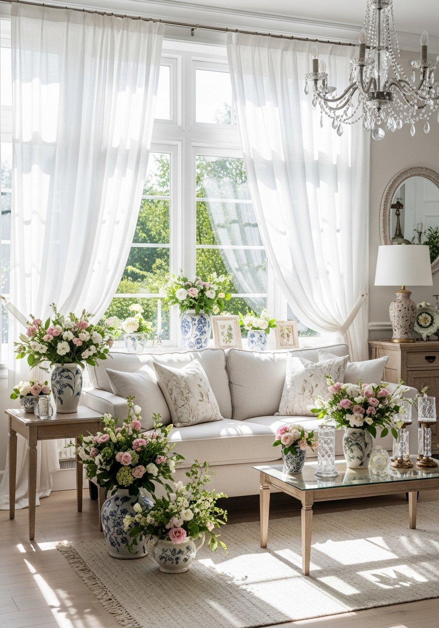 Floral Elegance & Natural Light Haven
