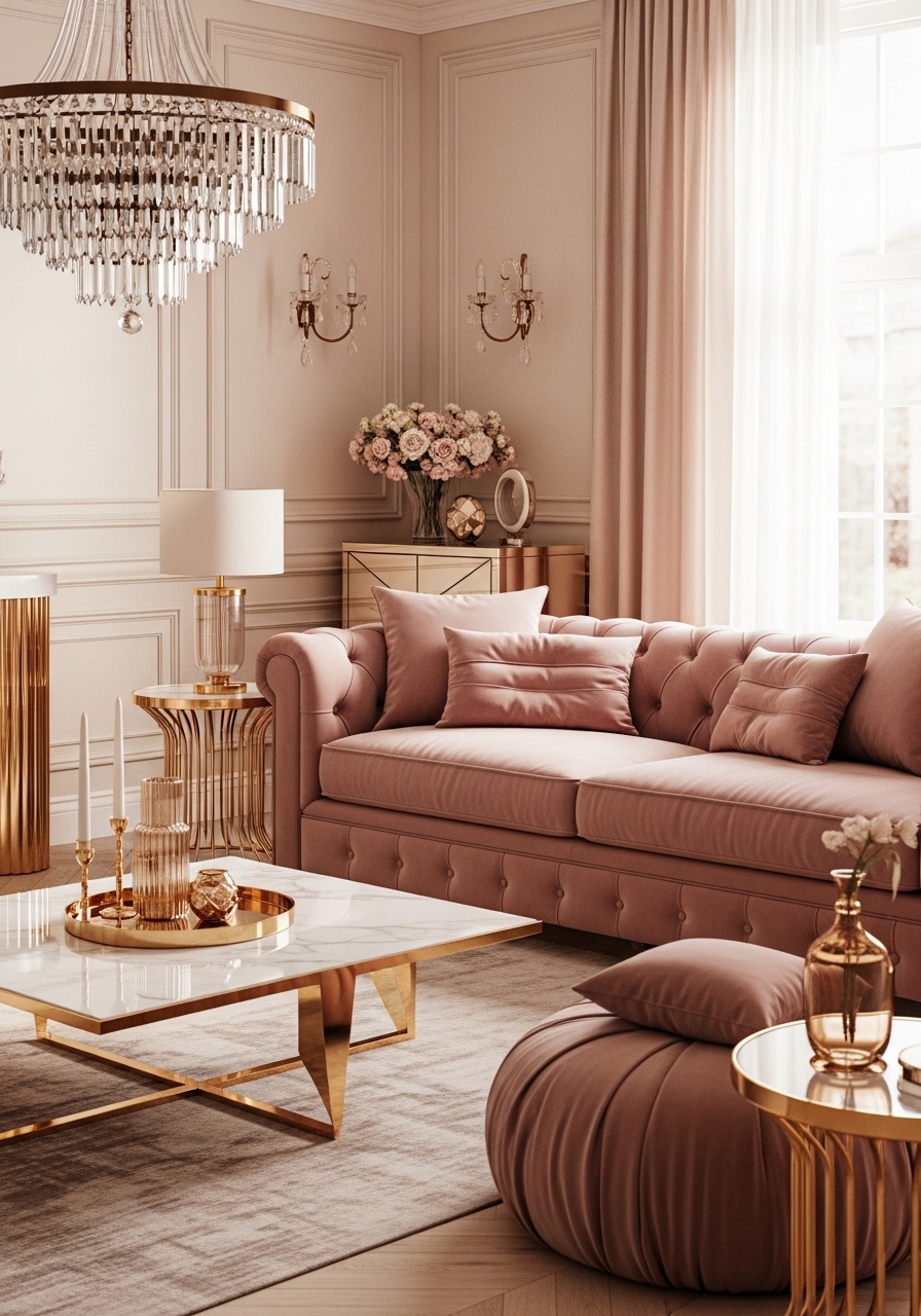 Luxe Velvet Feminine Lounge