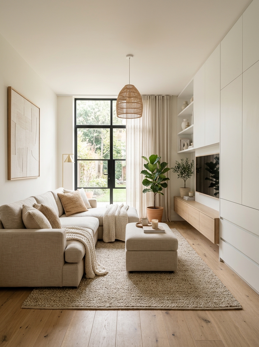 Calm Minimalist Boho with Hidden Storage