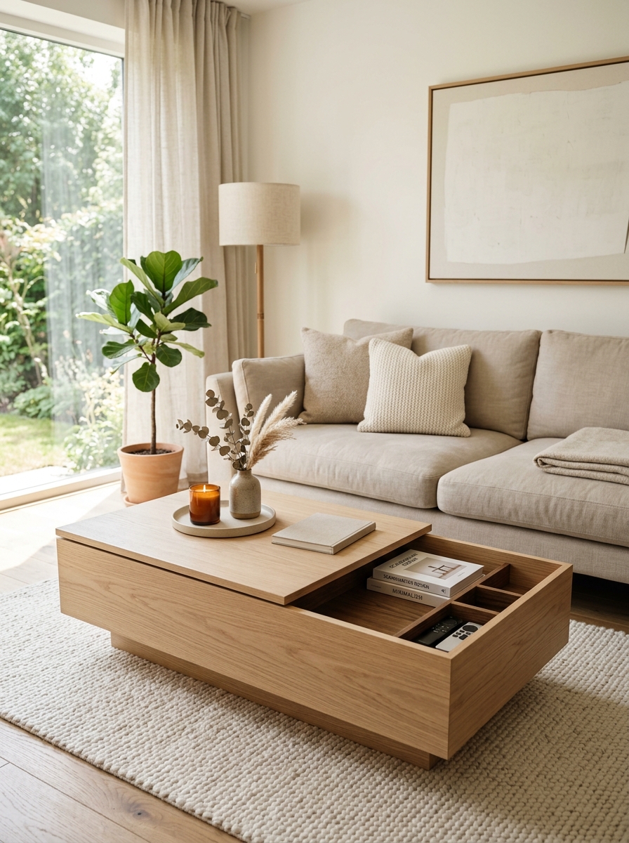 Hidden Storage Coffee Table