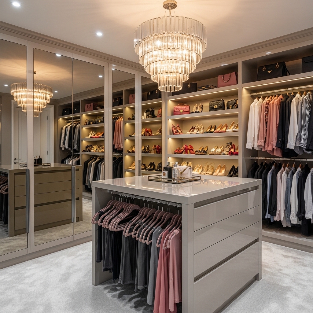 Glamorous Boutique-Style Closet