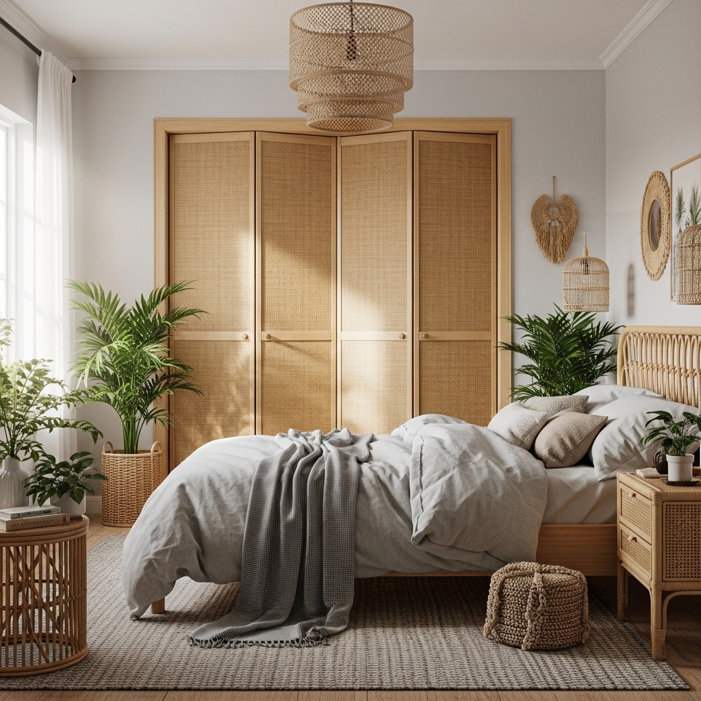 Natural Bamboo or Woven Doors